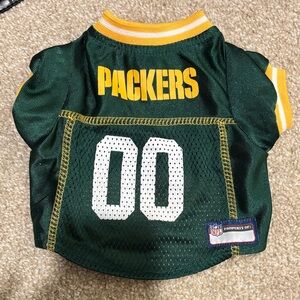 NFL Green Bay Dog Jersey in Green and Yellow